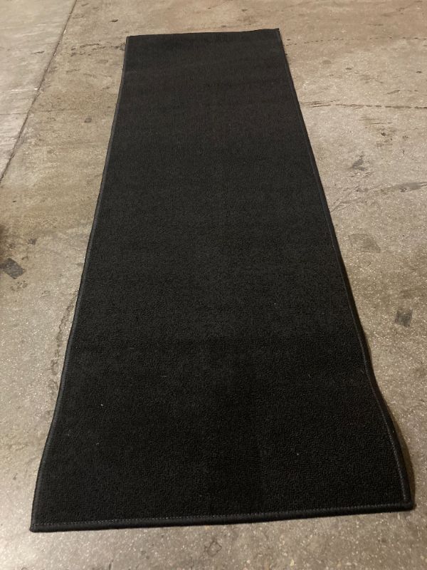 Photo 1 of 59"X19.5" BLACK RUNNGER RUG - NEEDS TO BE CLEANED -