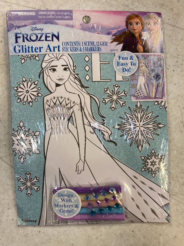 Photo 1 of Disney Frozen Glitter Art Poster With 5 Markers - SET OF 4 - 