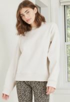 Photo 1 of A New Day Women’s Long Sleeve Crew Neck Sweatshirt Cream Ivory Size S 
