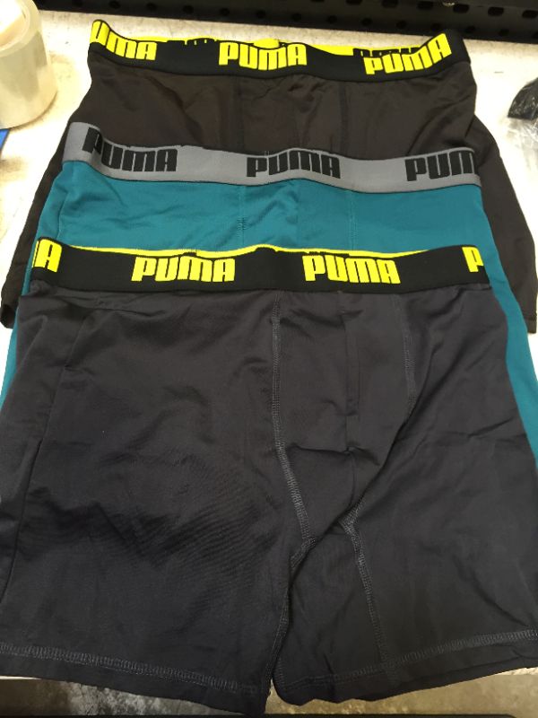 Photo 1 of 3 PACK PUMA MEN'S BOXER BRIEFS SIZE L 