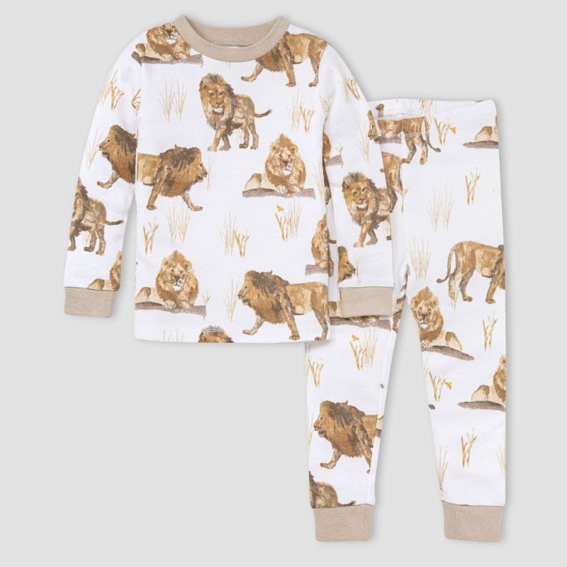 Photo 1 of Burt's Bees Baby® Toddler Boys' 2pc Lions Organic Cotton Snug Fit Pajama Set -
SIZE 2T