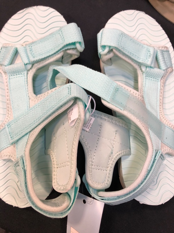 Photo 2 of BIG Kids' Emery Ankle Strap Sandals - Cat & Jack Mint Green SIZE 2