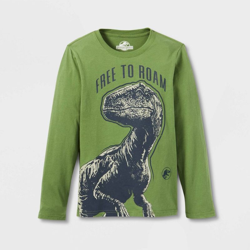 Photo 1 of Boys' Jurassic World Long Sleeve Graphic T-Shirt - XL
