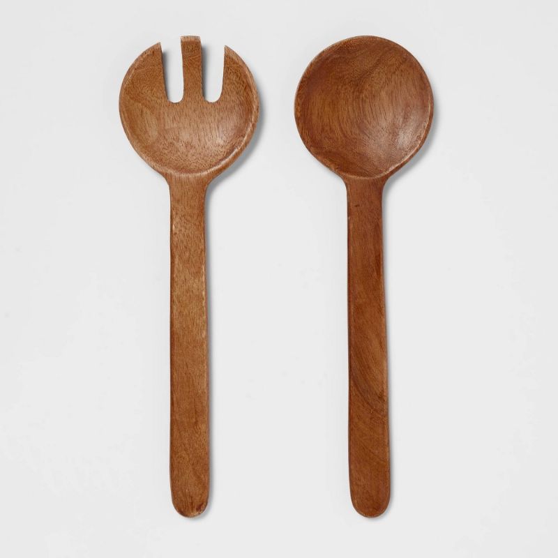 Photo 1 of 2pk Wood Serving Utensil Set - Threshold™
