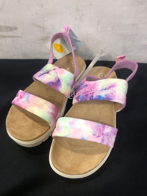 Photo 3 of Girls' Hazel Slip-On Pull-On Footbed Sandals - Cat & Jack - Size 1