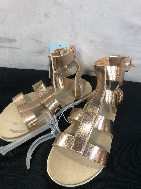 Photo 2 of Girls' Ellie Gladiator Sandals - Cat & Jack Rose Gold 13