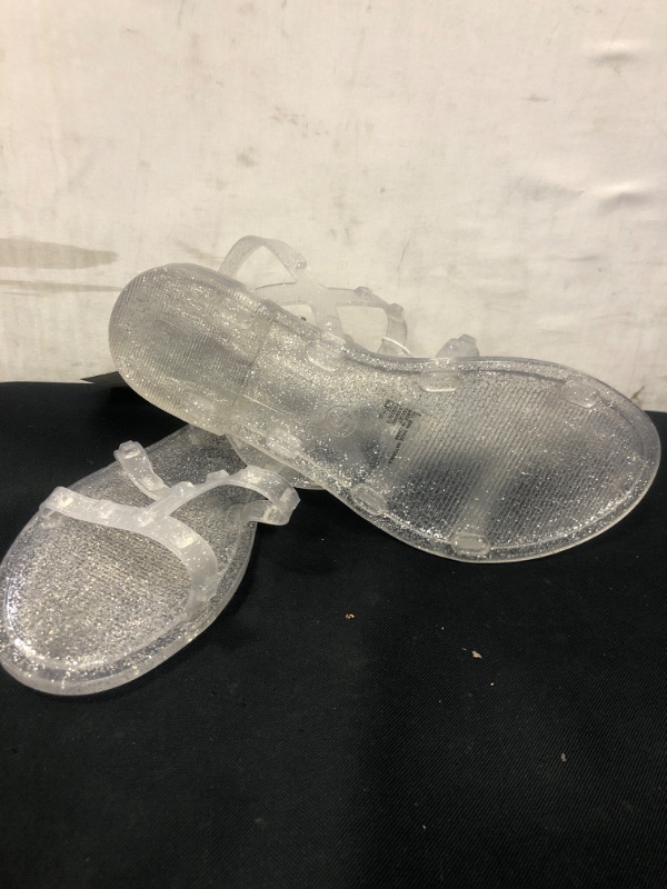 Photo 1 of Girls' Larkin Glitter Slide Sandals - Art Class™ Clear -- Size 5