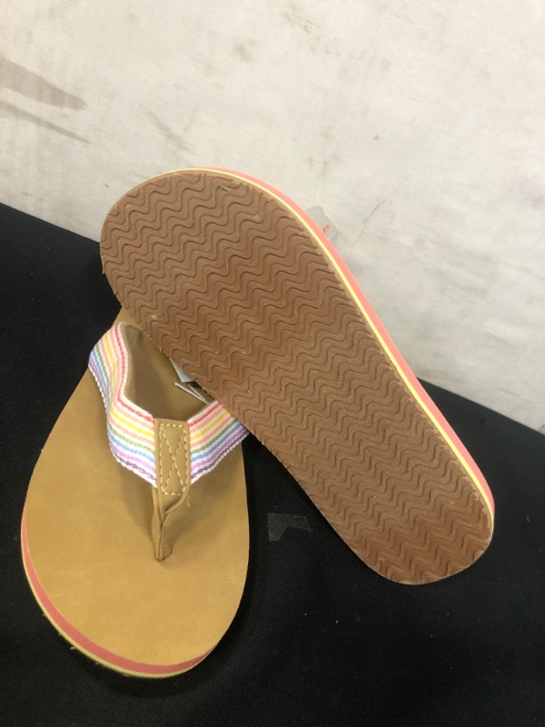 Photo 3 of Girls' Ava Slip-on Thong Sandals - Cat & Jack Tan S - 13/1