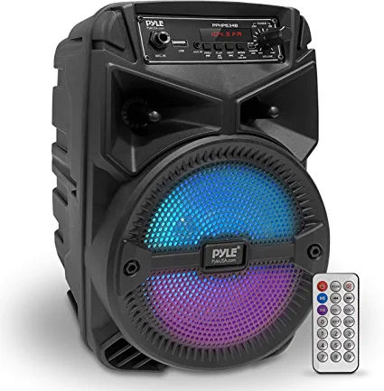 Photo 1 of Portable Bluetooth PA Speaker System - 240W Rechargeable Outdoor Bluetooth Speaker Portable PA System w/ 6.5” Subwoofer 1” Tweeter, Microphone In, Party Lights, MP3/USB, Radio, Remote - Pyle PPHP634B
FACTORY SEALED