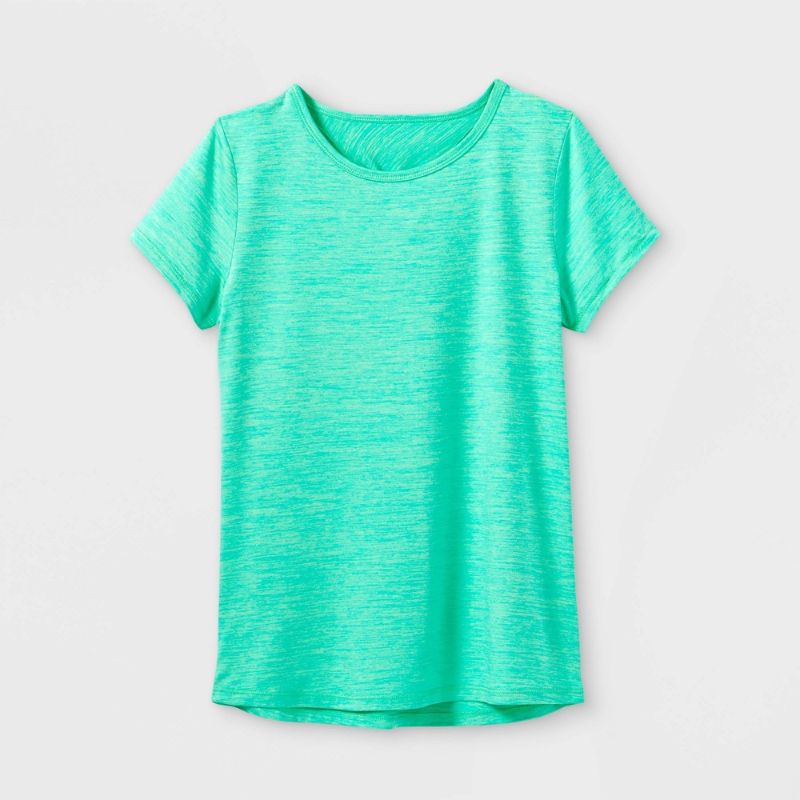 Photo 1 of GIRLS ' Short Sleeve Twist-Back Studio T-Shirt - a in Motion™, SIZE L 