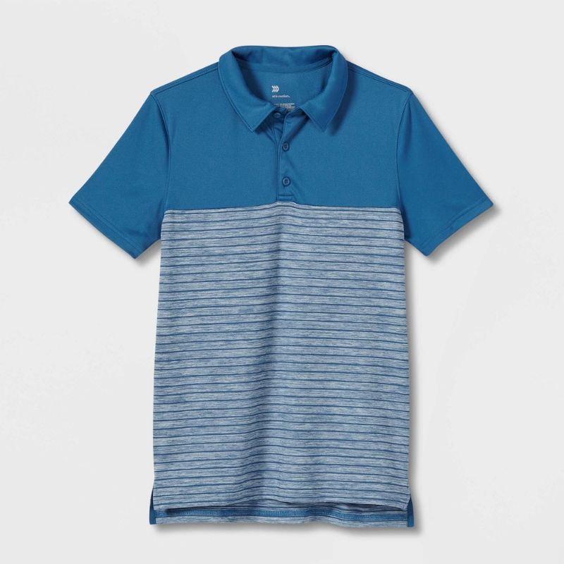 Photo 1 of Boys' Striped Golf Polo Shirt - All in Motion™
Size: XS
