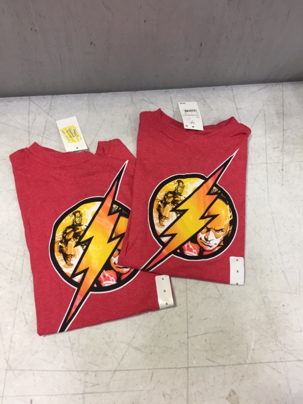 Photo 2 of Boys' Flash Short Sleeve Graphic T-Shirt - Red S & LARGE
