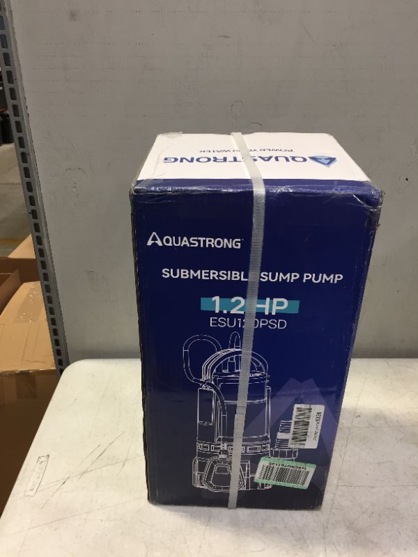 Photo 4 of Aquastrong 1.2HP Sump Pump 5722GPH Submersible Clean/Dirty Water Pump with Float Switch, Draining Flooded Basement, Pool, Hot Tub, Pond, Garden Irrigation, 19ft Cord 1.2 HP Stainless Steel