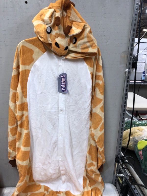 Photo 2 of Animal Halloween Costume Giraffe - Plush Fruit One Piece Cosplay Suit for Women and Men by FUNZIEZ!