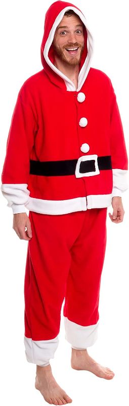 Photo 1 of Christmas Adult Onesie - Santa, Snowman, Elf Costume - Holiday One Piece Cosplay Suit for Adults, Women and Men Stocking Gift