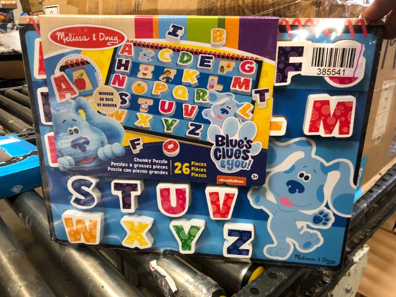 Photo 2 of Melissa & Doug Blue's Clues & You! Wooden Chunky Puzzle - Alphabet (26 Pieces), Multi 26 Multi