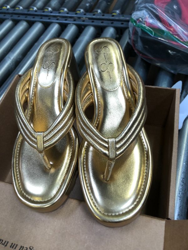 Photo 2 of Camuto Kemnie Wedge Slide In Gold - WOMENS 11