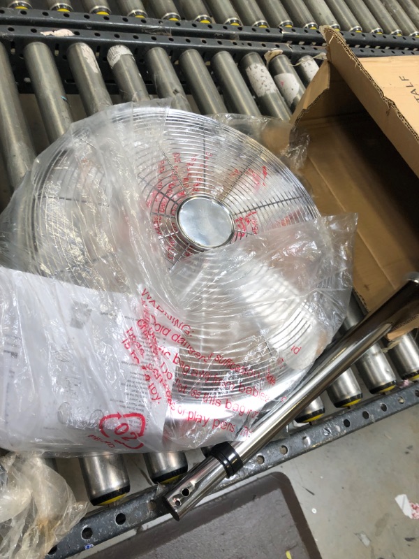 Photo 4 of 16 Inch Stand Fan, Adjustable Heights, Horizontal Ocillation 75°, 3 Settings Speeds, Low Noise, Quality Made Durable Fan, High Velocity, Heavy Duty Metal For Industrial, Commercial, Residential