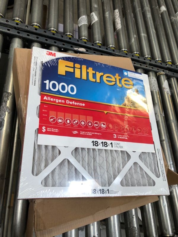 Photo 2 of 3M Filtrete Micro Allergen Reduction Filter (9711DC-6), 18" x 18" x 1"