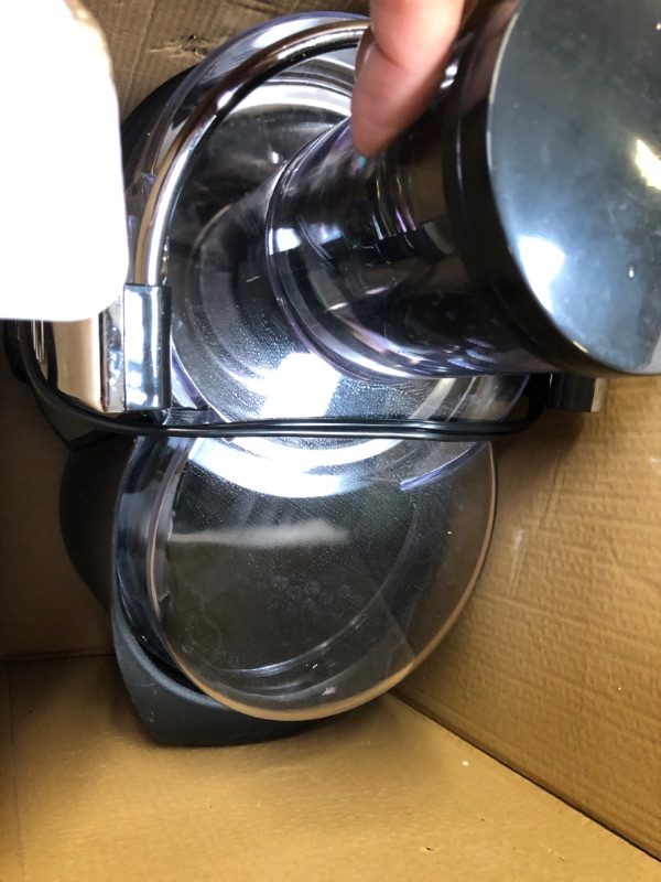 Photo 1 of 1000W 5-SPEED LCD Screen Centrifugal Juicer Machines Vegetable and Fruit, Healnitor Juice Extractor with Big Adjustable 3" Big Mouth, Easy Clean, BPA-Free, High Juice Yield, Silver