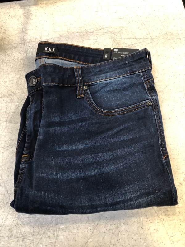 Photo 2 of KUT from the Kloth Mia High-Rise Toothpick Skinny in Beneficiary, Size 14

