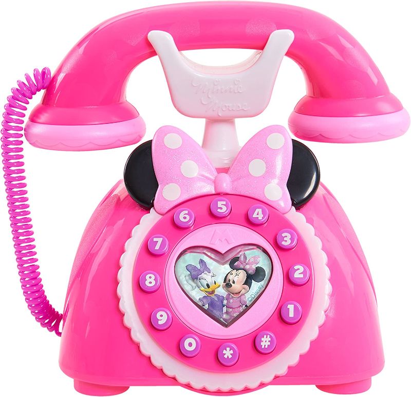 Photo 1 of Disney Minnie's Happy Helpers Rotary Phone, Styles May Vary, by Just Play - BOX DAMAGED -