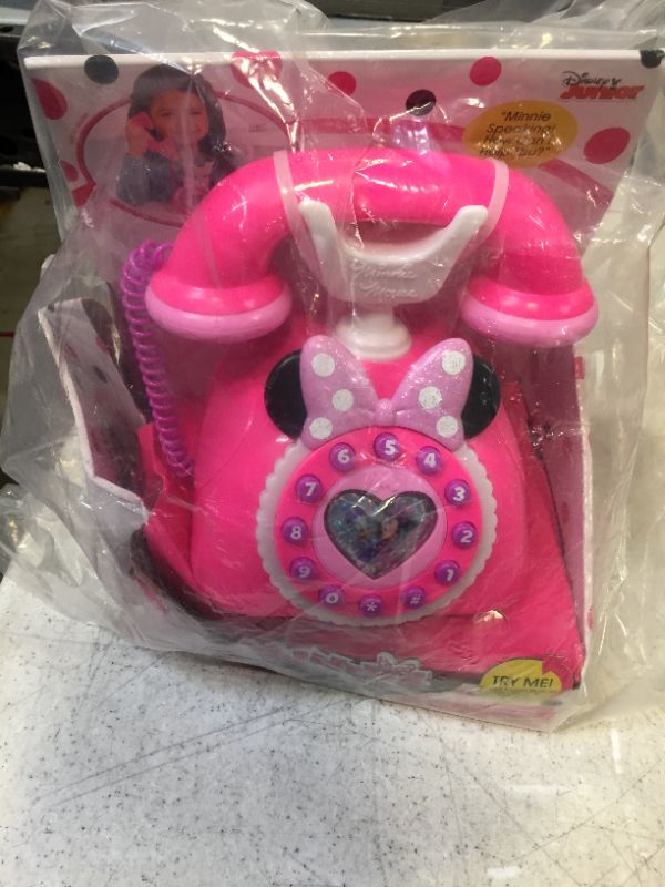 Photo 2 of Disney Minnie's Happy Helpers Rotary Phone, Styles May Vary, by Just Play - BOX DAMAGED -