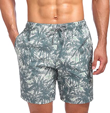 Photo 1 of Biwisy Mens Swim Trunks Quick Dry Beach Shorts Mesh Lining Swimwear Bathing Suits with Pockets SIZE L 
