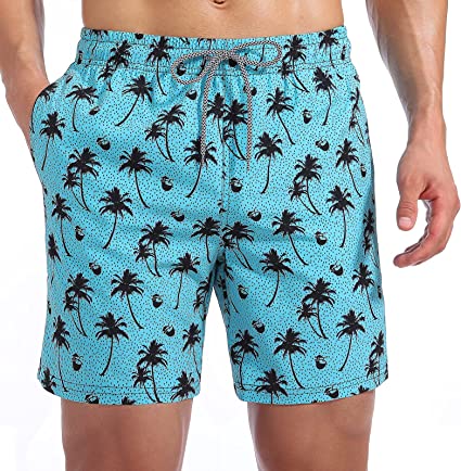 Photo 1 of Biwisy Mens Swim Trunks Quick Dry Beach Shorts Mesh Lining Swimwear Bathing Suits with Pockets SIZE L 
