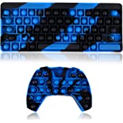 Photo 1 of Big Keyboard Pop Fidgets Pack Toys it. Cheap Fidget Box Figits Bulk its Poppers Poppet Large Sensory Toy Pops Mystery Birthday Gifts for Kids Boys Push Autism Anxiety Relief Jumbo Giant Tie Dye Blue
