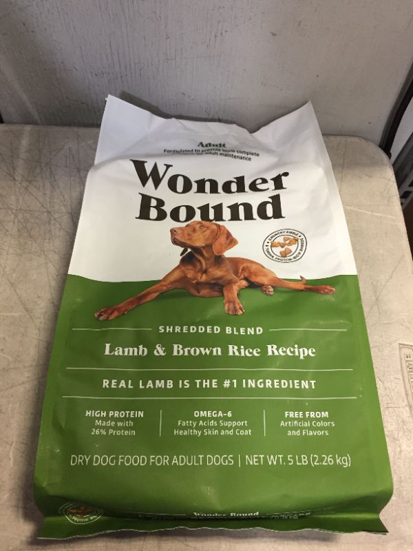 Photo 2 of Amazon Brand - Wonder Bound High Protein, Adult Dry Dog Food BEST BY AUG 06 2022
