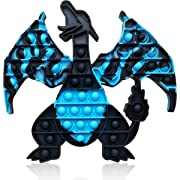 Photo 1 of Dinosaur Big Size Push Pop Pop Fidget Toy, Stress Reliever Jumbo Pop Fidget Popper That Suitable for Autism Special Needs, Anti-Anxiety Pop Pop Game Fidget Toys for Kids and Adults (Blue Black)

