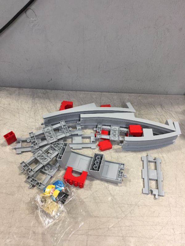 Photo 2 of LEGO DUPLO Town Train Bridge and Tracks 10872 Building Toy Set for Preschool Kids, Toddler Boys and Girls Ages 2-5 (26 Pieces) (POSSIBLE MISSING PIECES DUE TO OPEN/ DAMAGED BOX)
