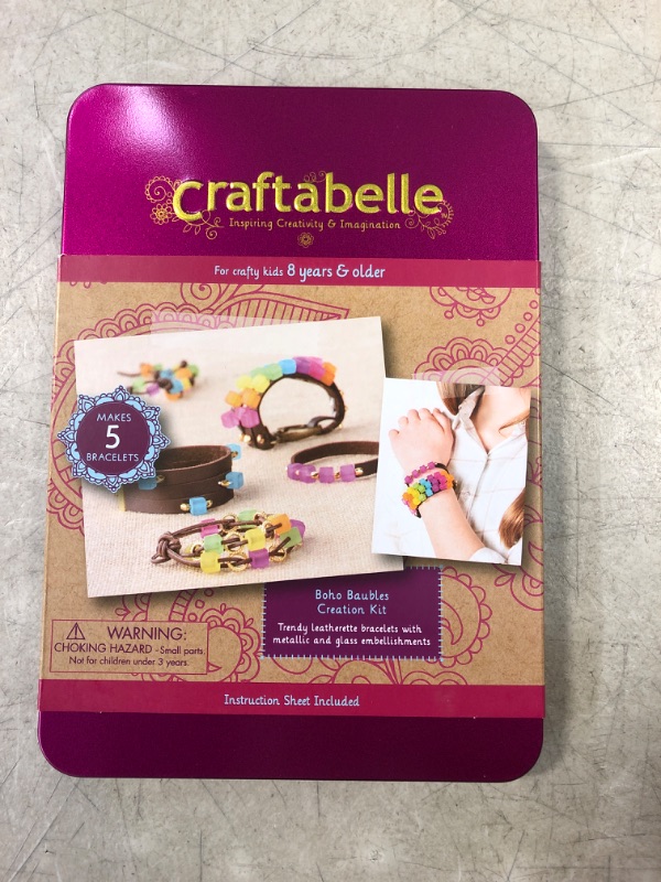 Photo 2 of Craftabelle – Boho Baubles Creation Kit – Bracelet Making Kit – 101pc Jewelry Set with Beads – DIY Jewelry Kits for Kids Aged 8 Years +
