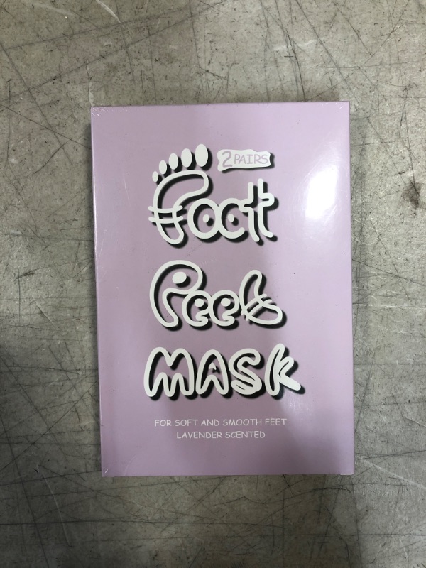 Photo 1 of NON-PEELING Moisturizing Foot Mask with Lavender Oil, Smooth & Soft Foot, Removes Dead Skin, Foot Care Moisturizer for Dry & Rough Heel, Cracked Heel Repair with Mild formula for Feet, 2 Pairs

