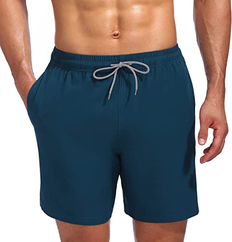 Photo 1 of Biwisy Mens Swim Trunks Quick Dry Beach Shorts Mesh Lining Swimwear Bathing Suits with Pockets, XL
