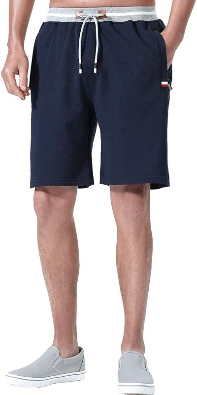 Photo 1 of FoxQ Mens Shorts Casual Athletic Running with Zipper Pockets and Elastic Waist Drawstring Workout Gym Cotton Shorts
size 3xl 