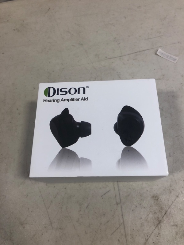 Photo 2 of Dison Digital Sound Amplifiers for Seniors?Mini Rechargeable Hearing Amplifier with Charging Case?In-Ear Earbuds with Noise Reduction and Sound Enhancement?Volume Control Easy (Black)
(FACTORY SEALED)