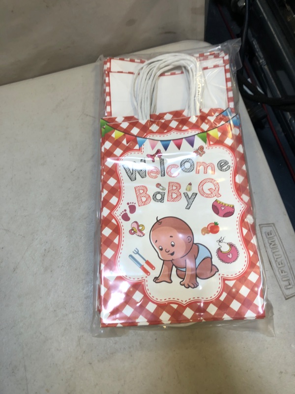 Photo 1 of 16 PCS BBQ Baby Shower Favor Bag,Baby Q Shower Decorations for Baby Q Shower Decorations Picnic Decorations Cookout Supplies
