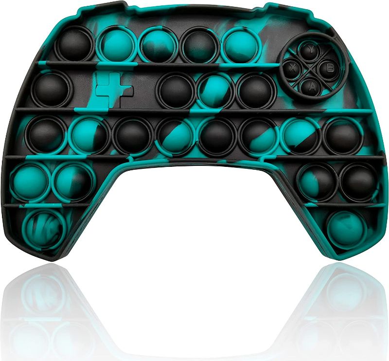 Photo 1 of JAEZZIY Pop Game Controller Pop Fidget Toy, Stress Relief Video Game Pop for Boys, Gamepad Pop Fidget Poppers Suitable for ADHD, Sensory Pop Fidget Toys Gift for Boys and Girls (White Green Black)
