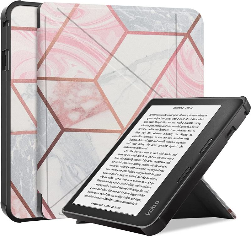 Photo 1 of Gylint Kobo Sage 2021 Origami Case, The Thinnest and Lightest Leather Smart Cover Case for New Kobo Sage 8'' 2021 Release with Auto Wake Sleep Feature Geometry
Color: Geometry



