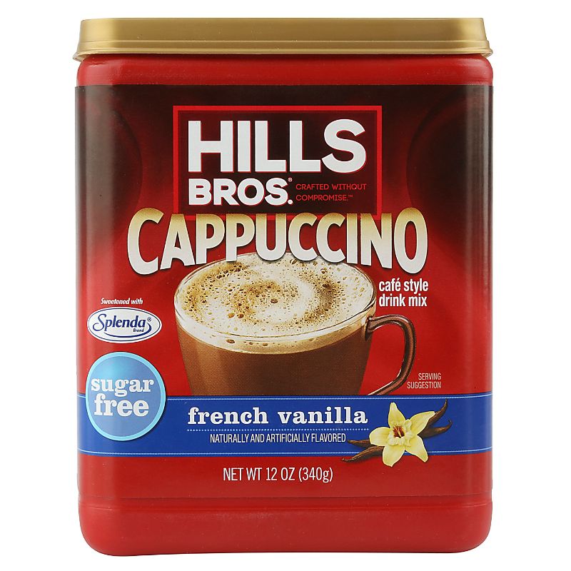 Photo 1 of (3 Pack) Hills Bros. French Vanilla Cappuccino Instant Coffee Powder Drink Mix â?? Sugar-Free, 12 Ounce Canister FRench vanilla , bb sept 15 2022