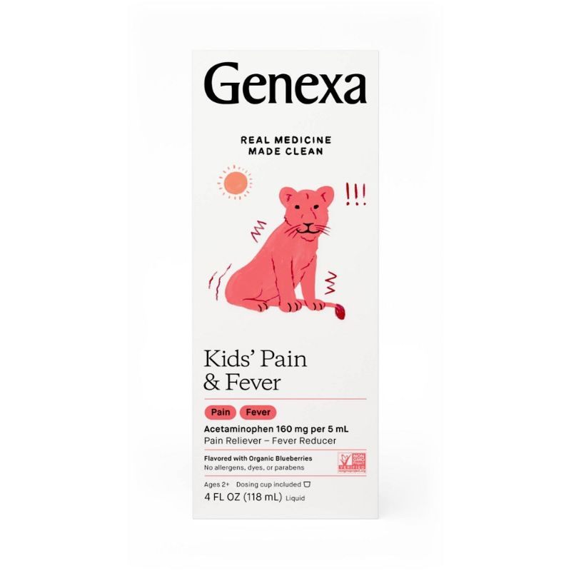 Photo 1 of 3 COUNT Genexa Kids' Pain & Fever Relief - 4.0 Fl Oz