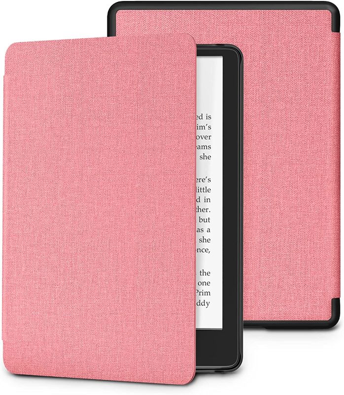 Photo 1 of DTTO Case for Kindle Paperwhite (11th Generation-2021) - Slim Hard PC Cover with Auto Wake/Sleep fits Amazon Kindle Paperwhite 2021, 6.8 inch (Pink)