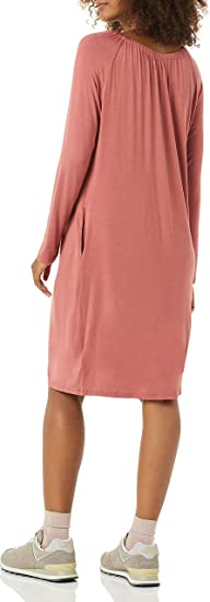 Photo 2 of Amazon Essentials Women's Maternity Gathered Neckline Dress SIZE XL 