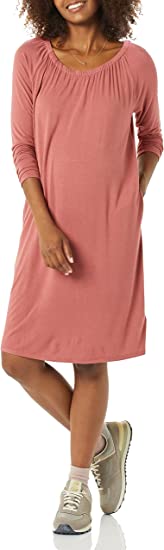 Photo 1 of Amazon Essentials Women's Maternity Gathered Neckline Dress SIZE XL 