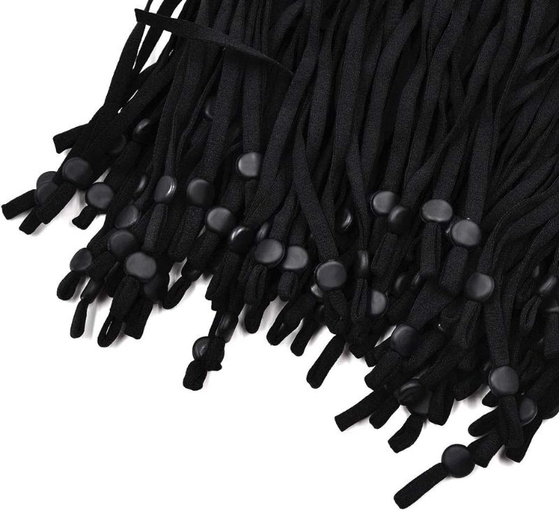 Photo 1 of 50 Pcs Black Elastic Bands with Adjustable Buckle,Elastic String Bands with Cord Locks,DIY Elastic Bands for Ear Loops
2 PACK 