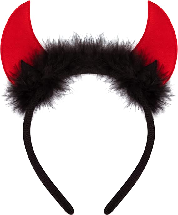 Photo 1 of Devil Horns Headband, Auzky Devil Ears Red Devil Horns Halloween Devil Headband for Men, Women and Kids
2 PACK 