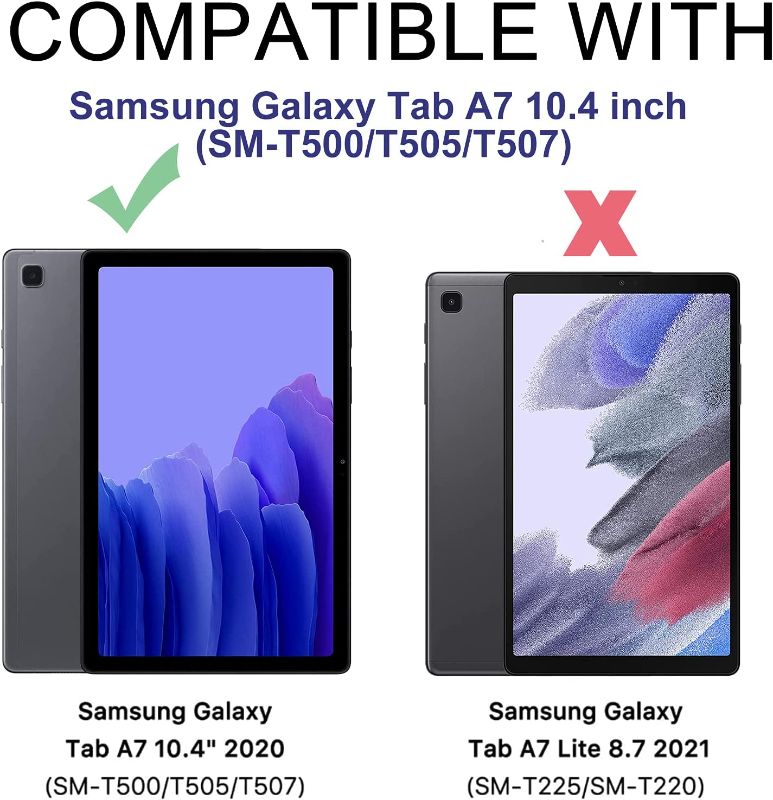Photo 1 of Birdtab for Samsung Galaxy Tab A7 10.4 Case 2020 Multi-Angle Smart Stand Shell Cover Case for Samsung Galaxy Tab A7 10.4 inch Tablet SM-T500/T505/T507 Case,Beautiful Hummingbird