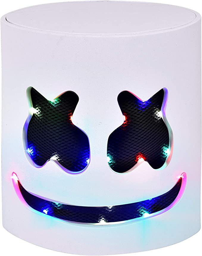 Photo 1 of 
Halloween LED DJ Mask - Music Festival Halloween Party Cosplay Light Up Full Head Mask Helmet Toys